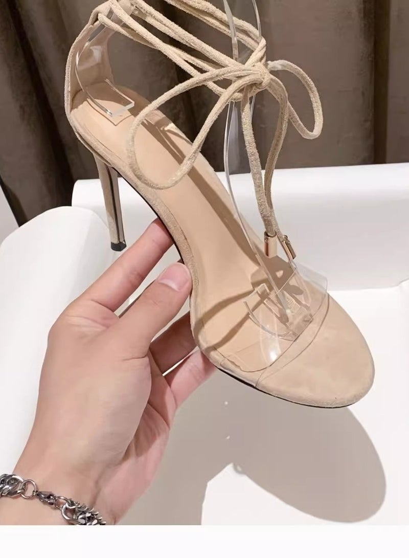 New Temperament Open Toe Strap High Heels - Image 2