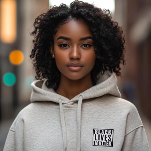 Cute-Patch Juneteenth Black Lives Matter BLM Black Power Embroidered Iron on Patch (Black White) - Image 5
