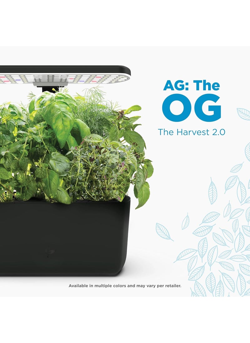AeroGarden AeroGarden Harvest 20 Indoor Garden Hydroponic System with LED Grow Light Holds up to 6 AeroGarden Pods Black  - Image 2