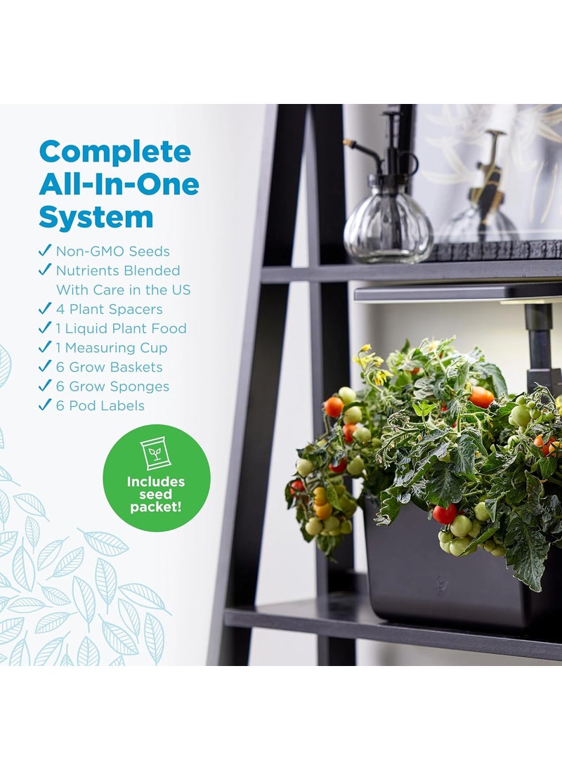 AeroGarden AeroGarden Harvest 20 Indoor Garden Hydroponic System with LED Grow Light Holds up to 6 AeroGarden Pods Black  - Image 3