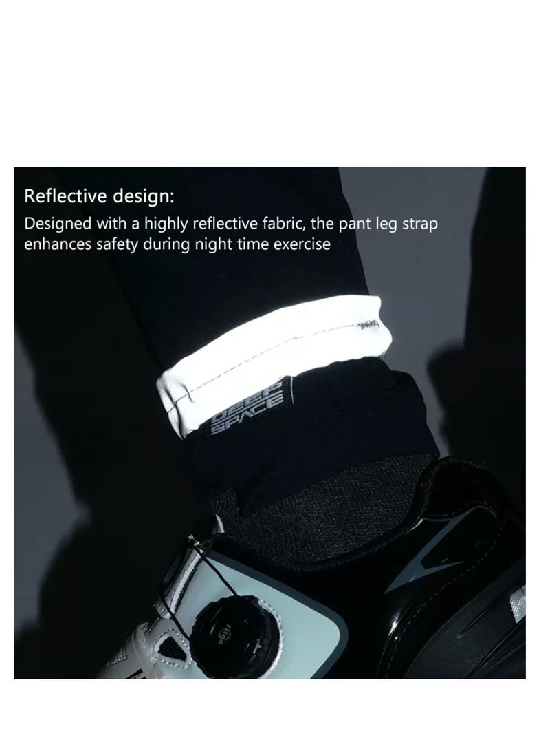 2PCS Adjustable Magnetic Bicycle Pant Straps, Elastic Leg Belts with Reflective Design for Enhanced Visibility, Ideal for Cycling, Jogging, and Camping Safety. - Image 4