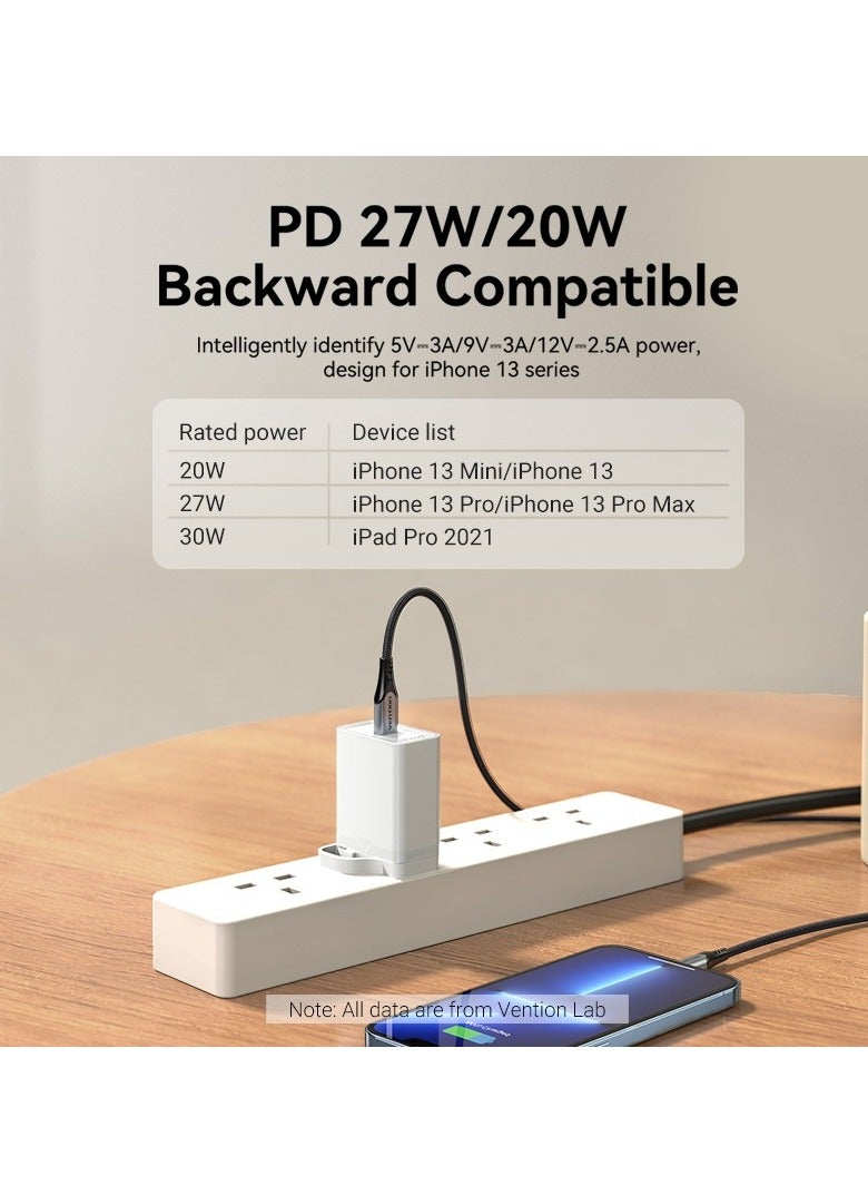 Vention USB C Charger 30W USB C Charger Plug PD 3.0 Fast Charging Wall Plug UK Compatible with iPhone 16 Pro Max/15 Plus/14/13/12, Google Pixel 9/8/8 Pro/7/7 Pro/7a/6/6a, Galaxy S24/S23, iPad Pro/Air - Image 4