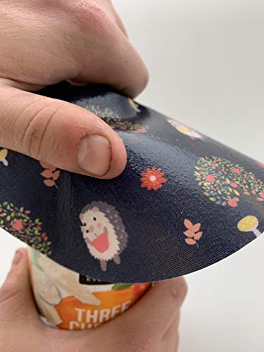 ANDRÉAS Andreas Silicone Jar Opener, Hedgehogs – 6.25" Non-Slip Lid Gripper & Garlic Peeler, Dishwasher Safe, Multi-Use, Durable Silicone & Fabric, Made in the USA, JO-368 - Image 3