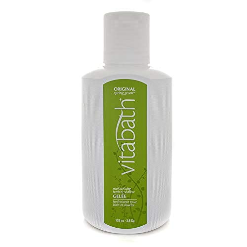 Vitabath Original Spring Green Moisturizing Bath  Shower Gel Wash Invigorating Botanical Skin Rejuvenation Hydrating Dry Skincare Body Cleanser  Foaming Gelee  128 oz