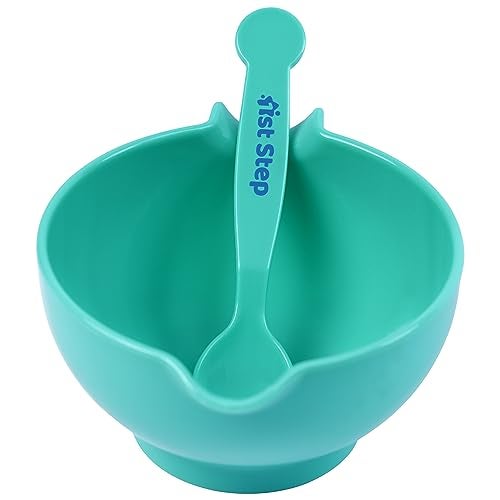 1st STEP Food Grinder with Spoon (Mint Green) - Image 2