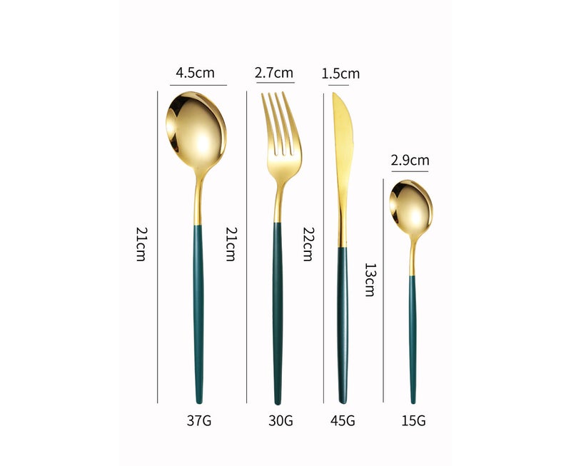 Rose Gold Cutlery Set for 6 Persons - Image 3