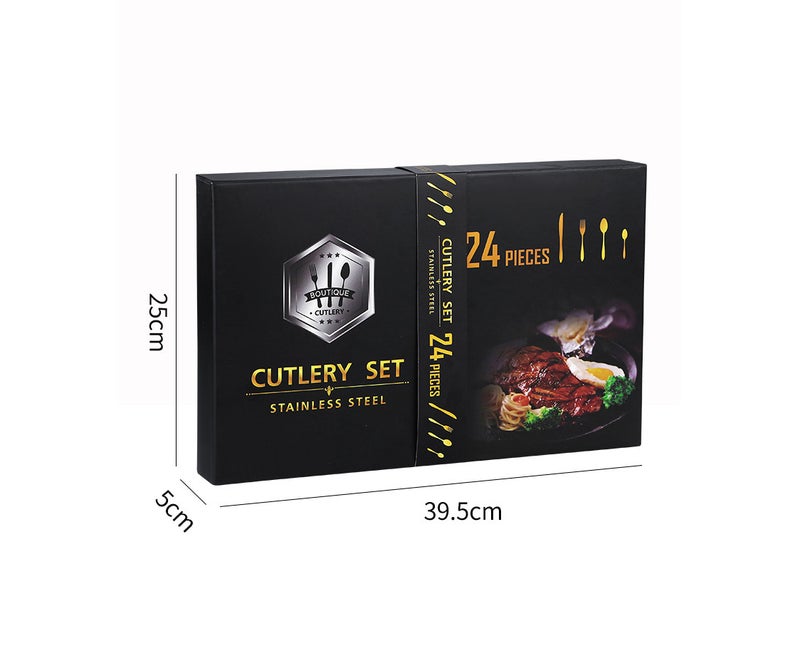 Rose Gold Cutlery Set for 6 Persons - Image 2