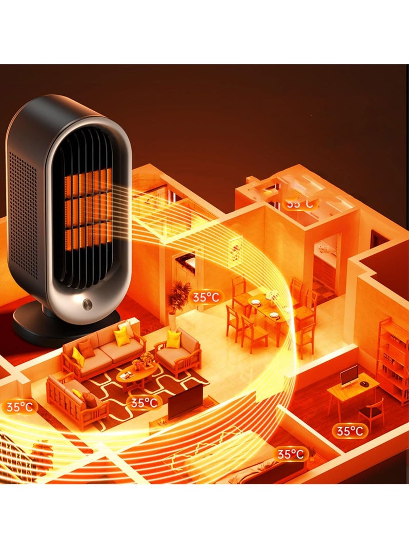 general 2024 Portable Space Heater new heater 1200W desktop heater ceramic PTC heating household electric heater - Image 3