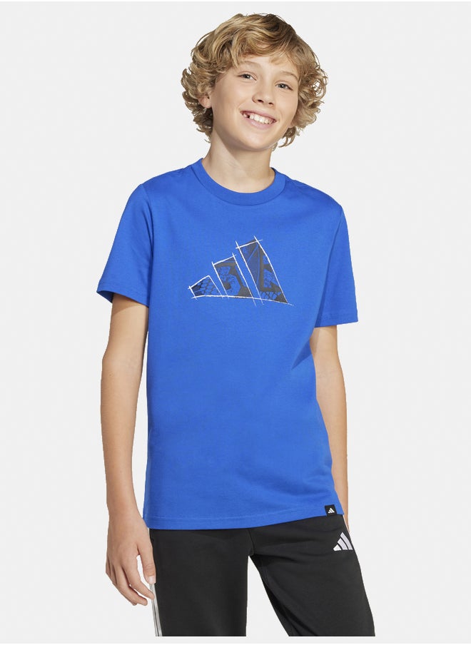Adidas Codes Photoreal Logo Graphic T-Shirt Kids  - Image 1