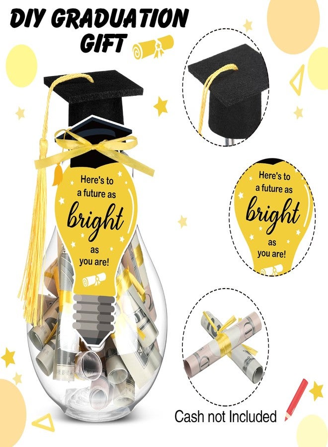 Feifeiya Graduation Gift 2026 Graduation Money Box Holder Graduate Mason Jar Filled with Money Class of 2026 Cap Kit Centerpiece Congrats Decoration Graduate Party Favor for Women Men College High School - Image 2