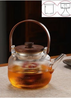 HOOPZOZA Glass Teapot 800mL with 1 Glass Filter 1 Steam Filter  - Image 3