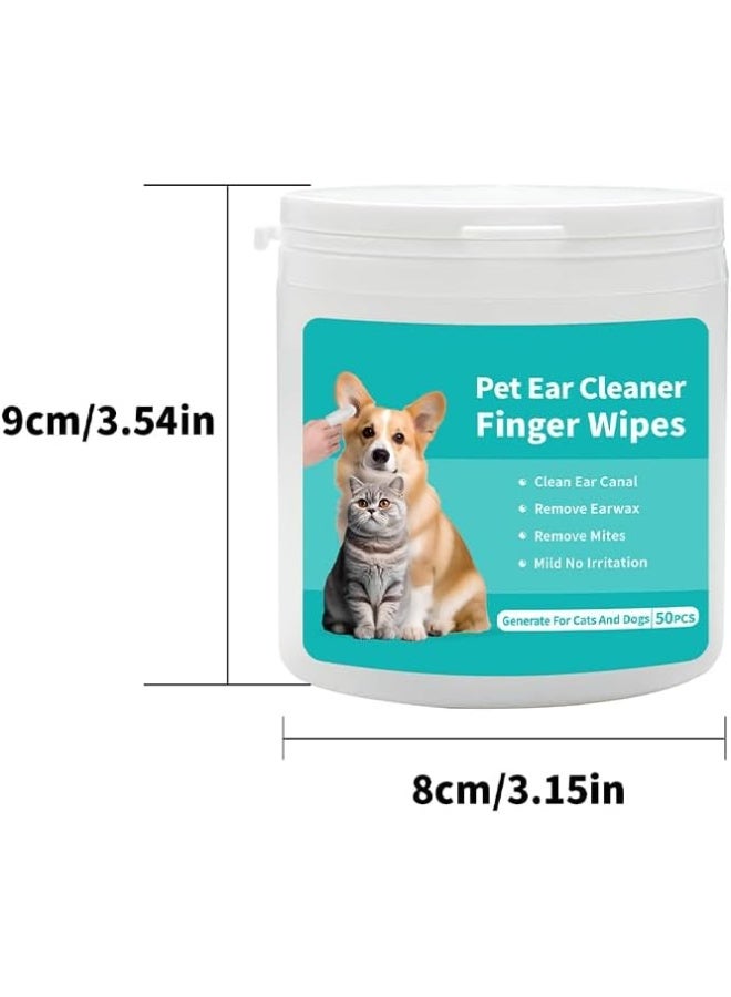 Mumoo Bear Dog Ear Cleaner Finger Wipes for Dogs and Cats 50 Pcs - Image 5