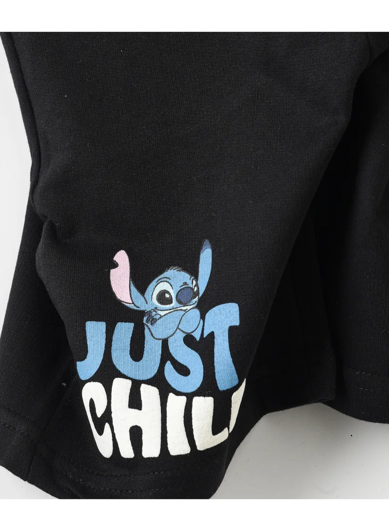 Disney  Lilo and Stitch Just Chill Graphic Print Boys Shorts for Men | Best Price UAE