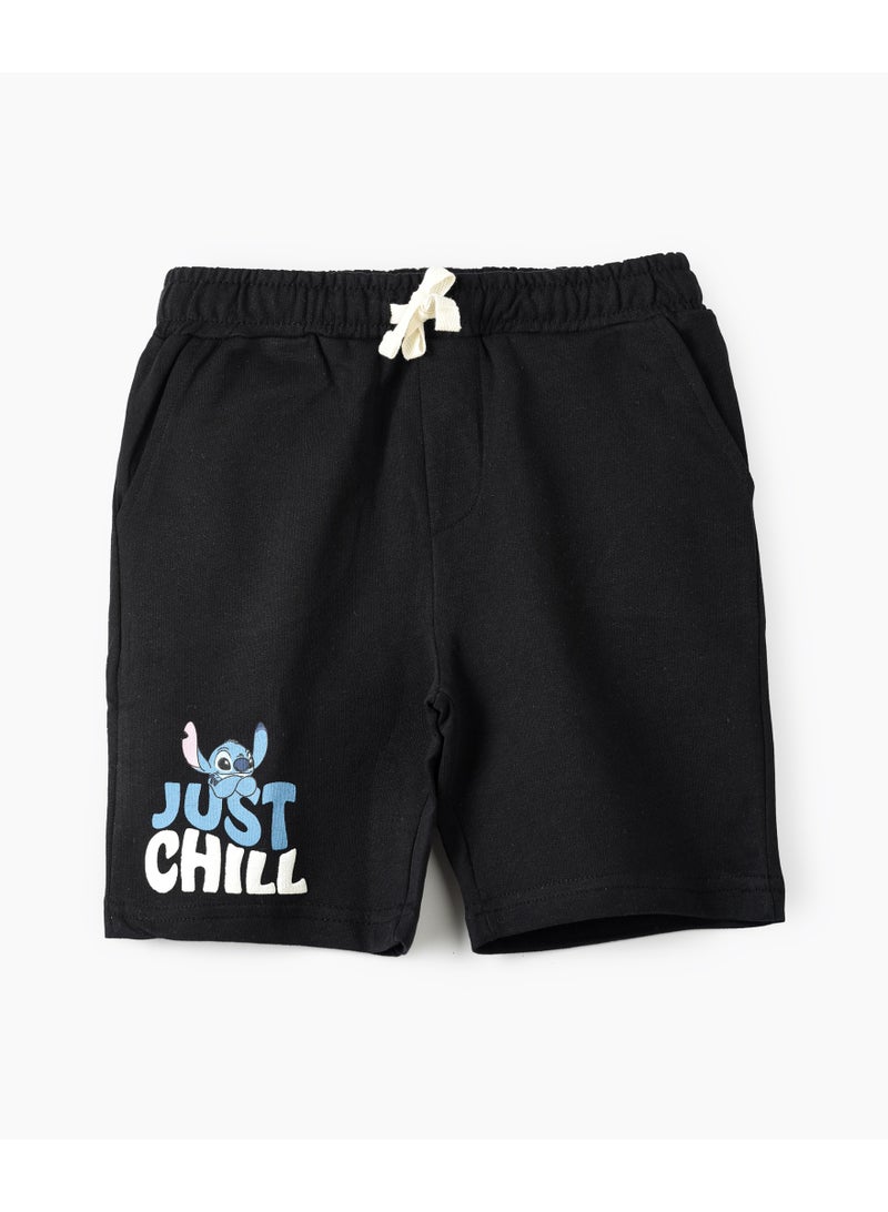 ديزني شورت أولاد بطبعة ليلو وستيتش استرخِ - Image 1