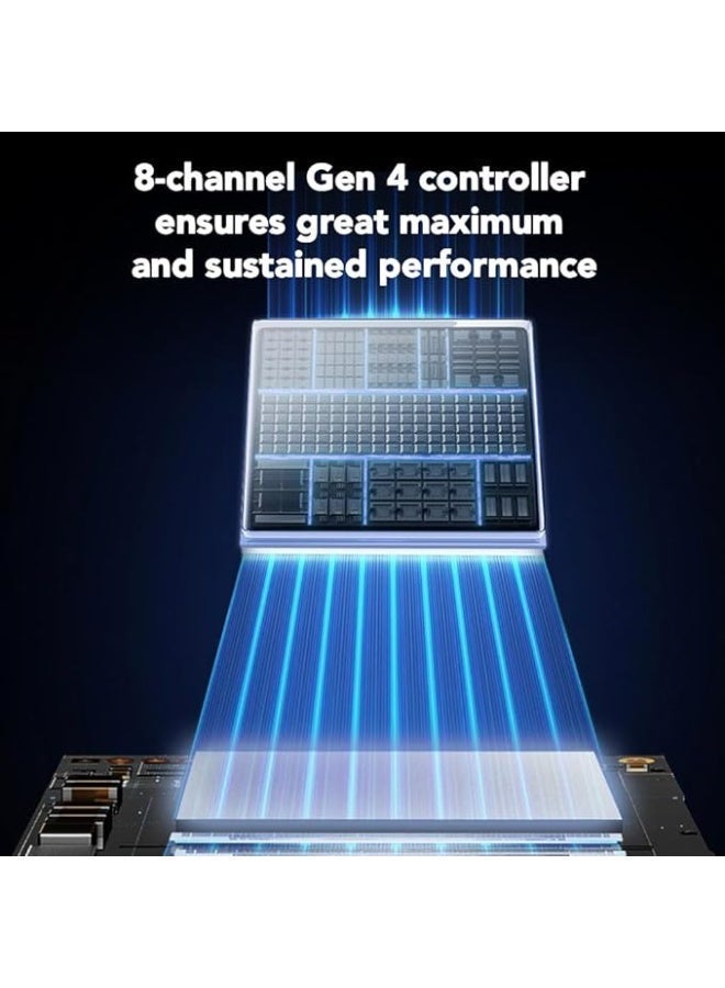 LEXAR SSD 1TB HIGH SPEED PCIE GEN 4X4 M.2 NVME, 6500MB/S-WRITE SPEED UP TO 2500M  -  LNQ780X001T-RNNNG 1 TB - Image 3