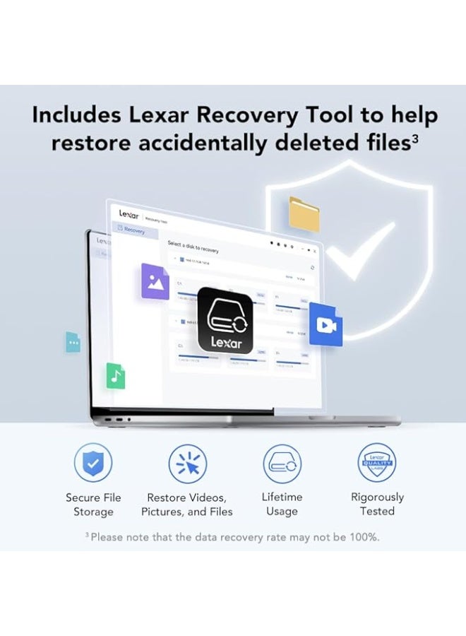 LEXAR SSD 1TB HIGH SPEED PCIE GEN 4X4 M.2 NVME, 6500MB/S-WRITE SPEED UP TO 2500M  -  LNQ780X001T-RNNNG 1 TB - Image 4