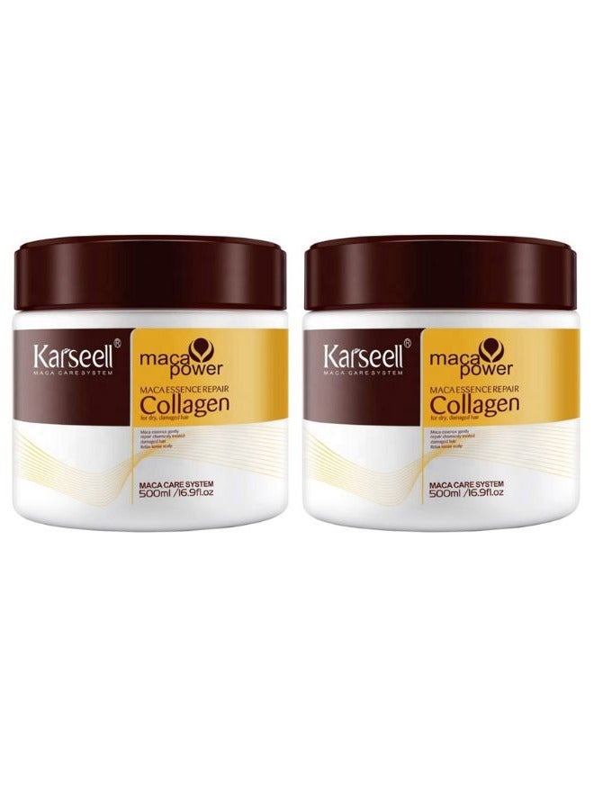 Karseell Collagen Hair Mask 2 PCS 16.9 oz 500ml - Image 1