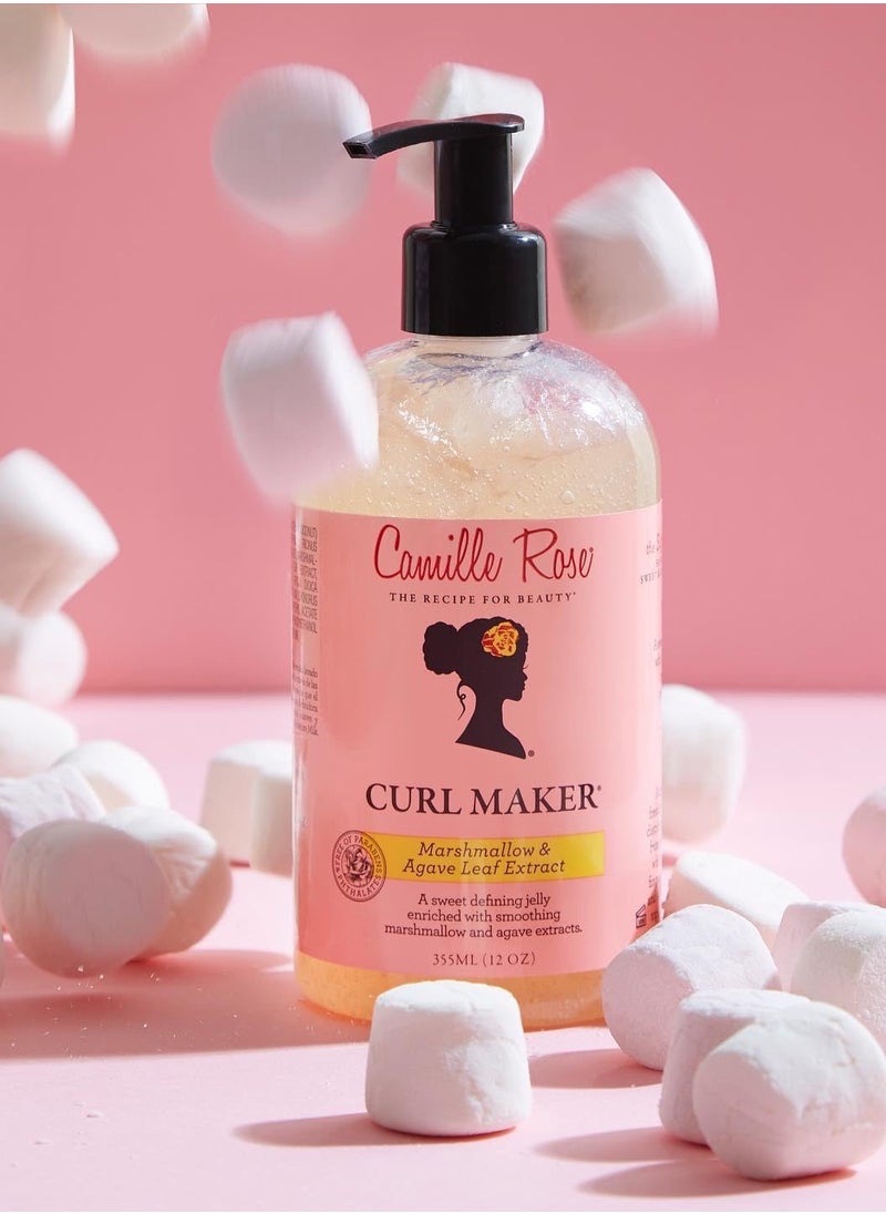 Camille Rose Curl Maker Jelly 12oz Nourishing & Defining Gel for Coily, Curly & Wavy Hair Natural & Clean Formula  - Image 1