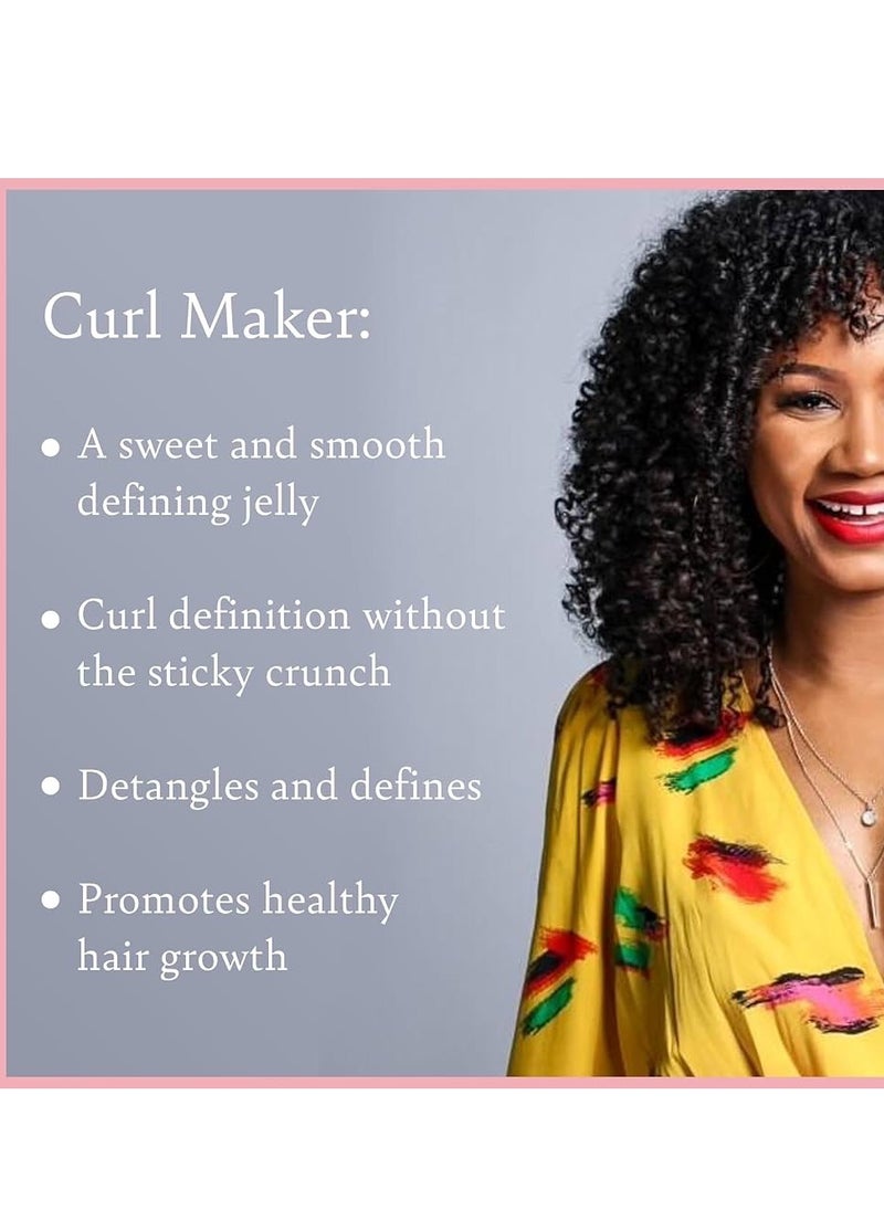 Camille Rose Curl Maker Jelly 12oz Nourishing & Defining Gel for Coily, Curly & Wavy Hair Natural & Clean Formula  - Image 2