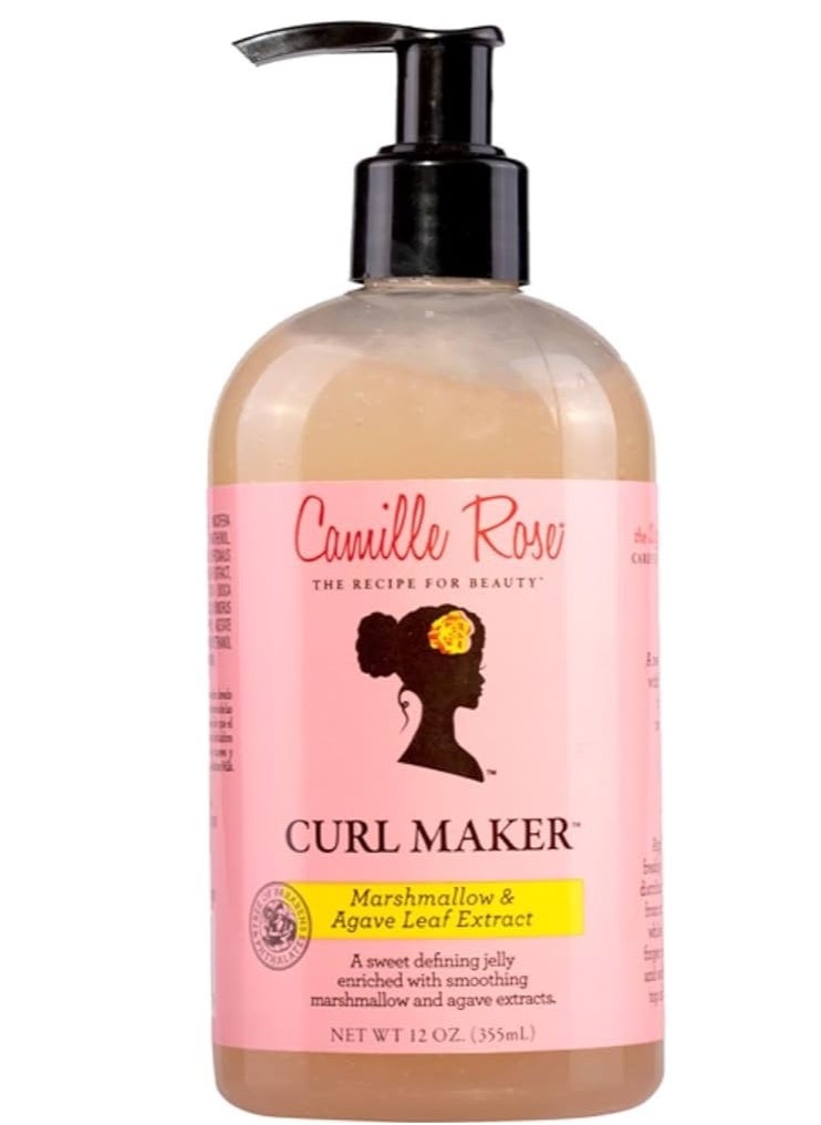 Camille Rose Curl Maker Jelly 12oz Nourishing & Defining Gel for Coily, Curly & Wavy Hair Natural & Clean Formula  - Image 3