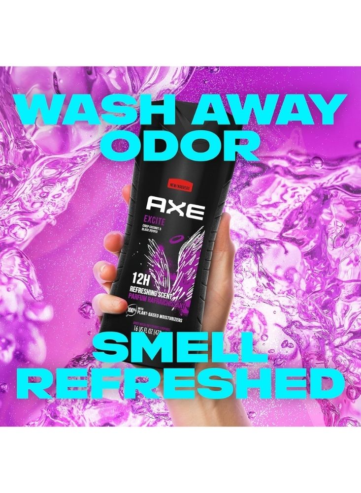 أكس غسول الجسم آكس إكزيت – جوز الهند المنعش والفلفل الأسود (أربعمائة وثلاثة وسبعون ملليلترًا). - Image 4