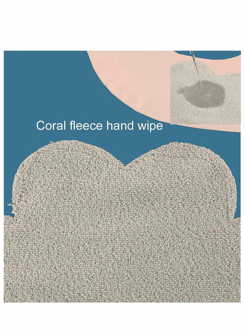 KASTWAVE Cute Ladies Aprons, Cute Deer Aprons With Pockets and Hand Towels, Waterproof and Oil-proof Kitchen Aprons, Applicable for Home Kitchen, BBQ, Cofe, Hotel, Floral Shop (Set of 2 PCS) - Image 4