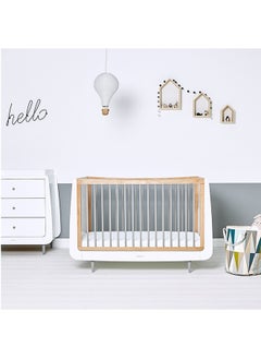 Snuz Kot Skandi Cot Bed For Infant And Baby/Kids/Toddler, Easily Convert To Toddler Bed, Made of Sustainably Sourced Wood, Suitable From 0 To 10 Years, W72 X L133Cm X H89Cm Grey  - Image 4
