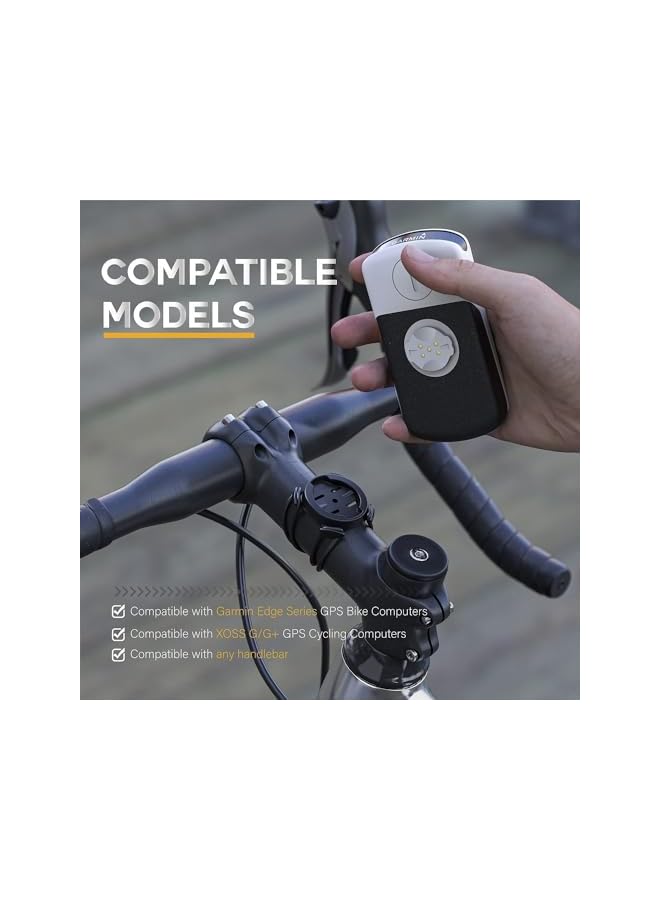 Green Tiger Quarter Turn Edge GPS Computer Bracket, Bicycle Computer Mount, Bicycle Stem Computer Mount, Road Mountain Bike Accessories Compatible for Garmin Bike GPS Computer, XOSS G, iGPSPORT - Image 2