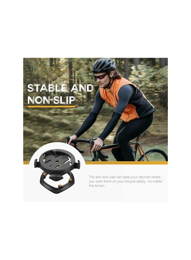 Green Tiger Quarter Turn Edge GPS Computer Bracket, Bicycle Computer Mount, Bicycle Stem Computer Mount, Road Mountain Bike Accessories Compatible for Garmin Bike GPS Computer, XOSS G, iGPSPORT - Image 3
