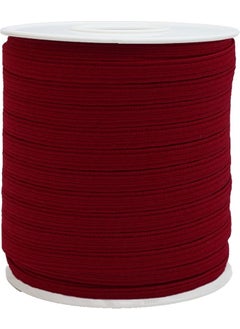 Hobizubi 8 mm Claret Red Flat Elastic - 100 Meters 
