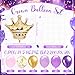Seematn 2 Set Princess Balloon Stand Kits Purple Gold Crown Balloons Sticks Holder with Base Princess Birthday Party Table Centerpiece Kit for Woman Queen Wedding Baby Shower Fairy Tale Decoration - Image 4