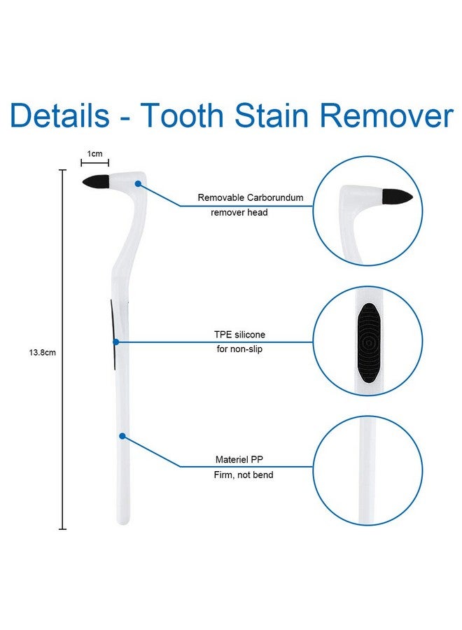 Tooth Stain Remover Dental Plaque Tool Tartar Eraser Polisher Professional Teeth Whitening Polishing Cleaning Kit Home Calculus Removal Effectively Not Electric Cleaner Brush/Dentist