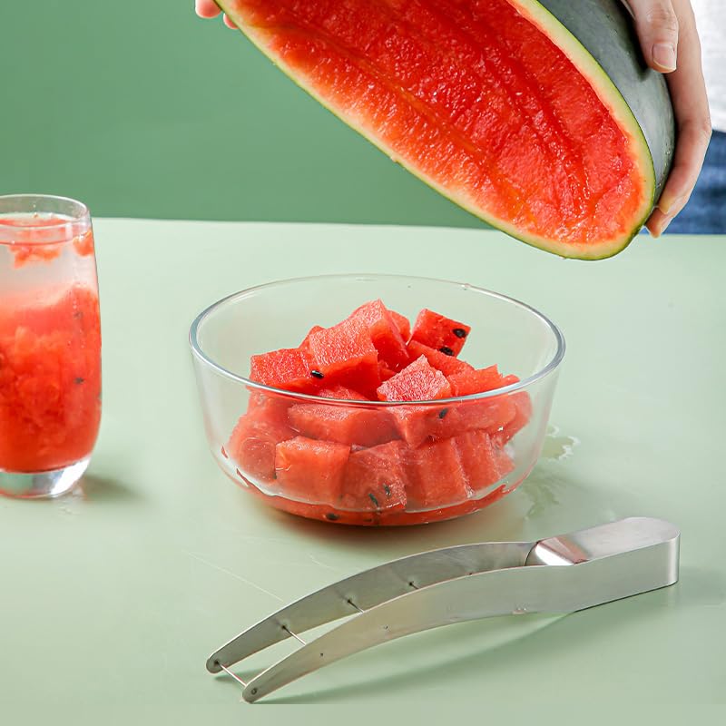 shofilt Wtermelon Cutter Slicer Cut Watermelon Into Cubes Knife Melon Baller for Kitchen Gadgets Useful Cool Tool - Image 4