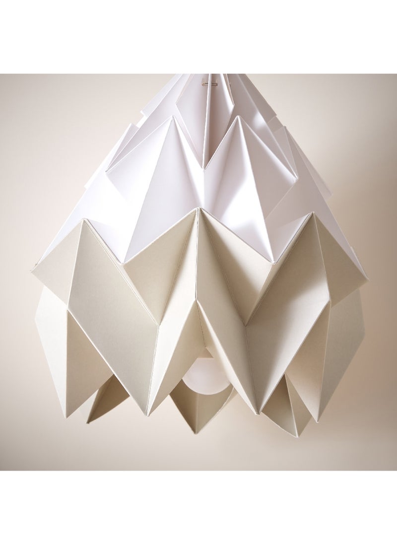 Home Box Tasha Paper Pendant Lamp with Metal Canopy and Paper Shade 30 x 150 x 30 cm  - Image 3