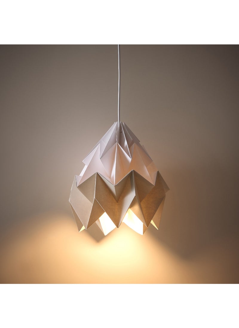 Home Box Tasha Paper Pendant Lamp with Metal Canopy and Paper Shade 30 x 150 x 30 cm  - Image 2