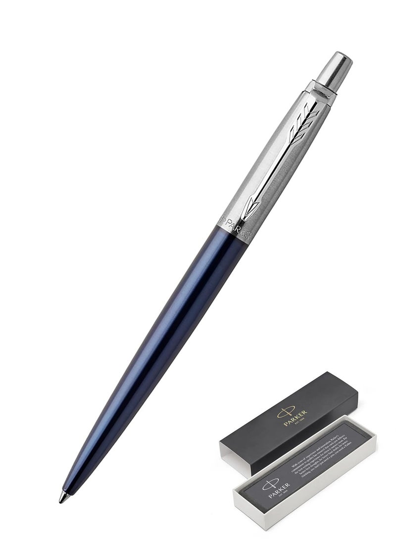 PARKER 1-Piece Jotter Ballpoint Pen Blue Ink Medium Tip Royal Blue Barrel - Image 1