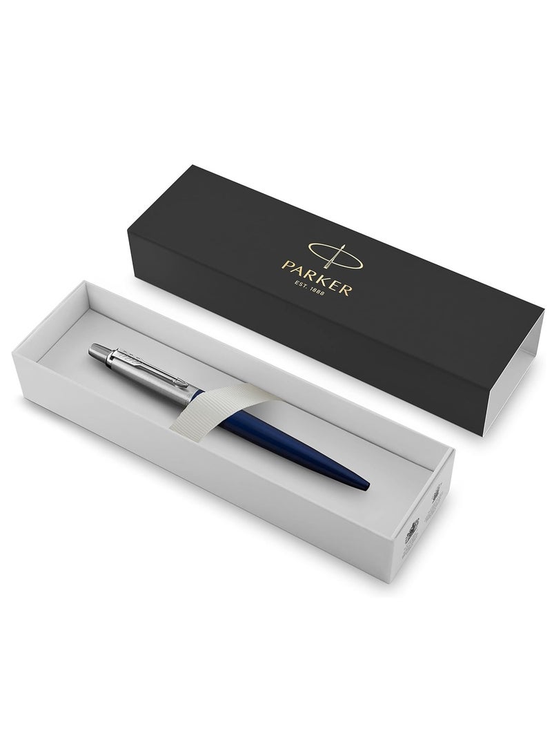 PARKER 1-Piece Jotter Ballpoint Pen Blue Ink Medium Tip Royal Blue Barrel - Image 2