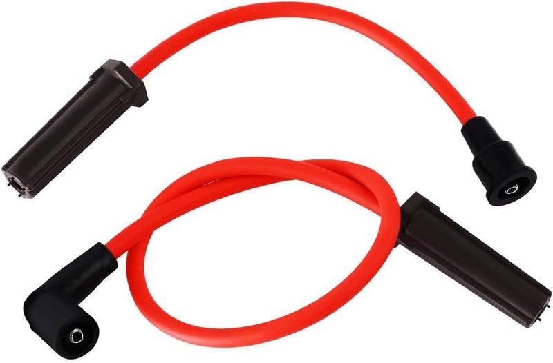 HQPARRTS 10mm Red Spark Plug Wires for 2008+ Victory Motorcycles (10mm Red Spark Plug Wires) - Image 1