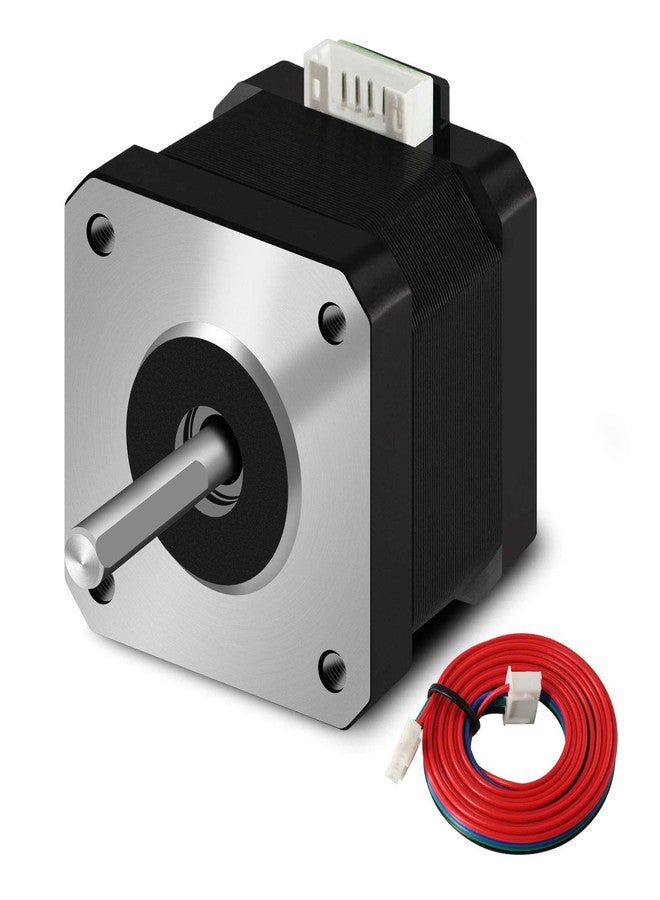 iMetrx Nema 17 Stepper Motor 42-40 (1Pcs/Pack) 1.5A-3.8V 2 Phase 4 Wires 1.8 Degrees with 39.3 inch Cable for Creality CR-10 10S Ender 3 3D Printer/CNC extruder and Y-axis - Image 1