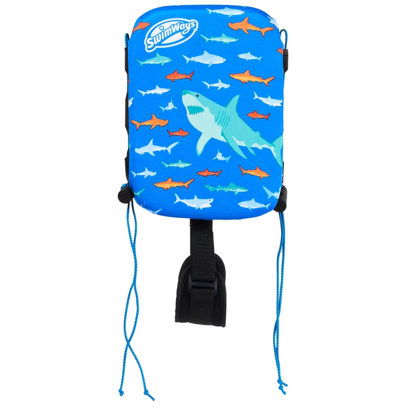 SwimWays Power Swimr Outdoor Pool Swim Vest for Kids Adjustable Kid Pool Float for Swim Training Medium Shark - Image 2