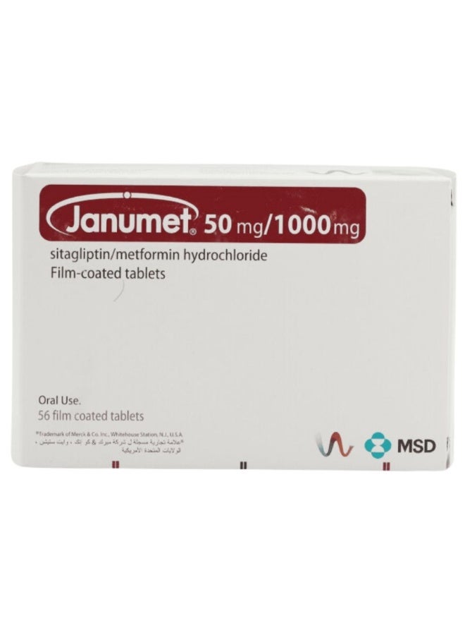 JANUMET 50/1000MG TAB 56S