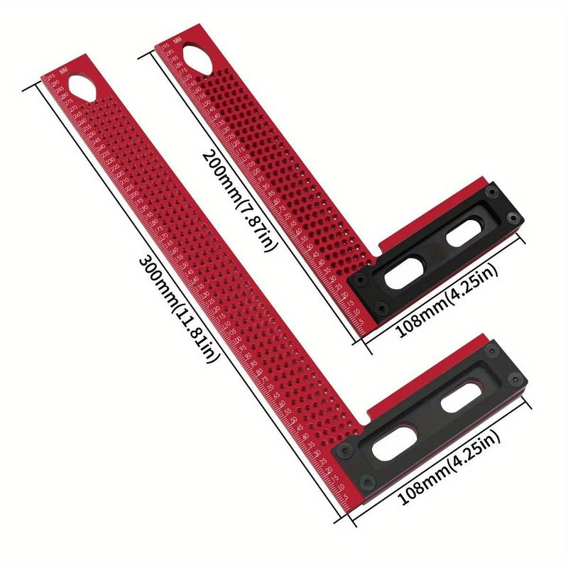 T Shaped Square Ruler 200MM Multi Angle Marking Precision Angle Measuring Instrument Tool For Woodworking And Construction - Image 2