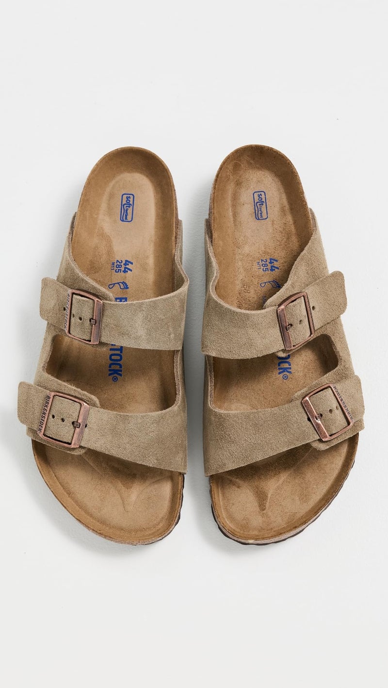 Birkenstock Arizona Soft Footbed Taupe Suede Regular Width - EU Size 40 / Women's US Size 9-9.5 / Men's US Size 7-7.5 - Image 4