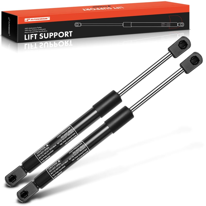 A-Premium Tailgate Rear Trunk Lift Supports Shock Struts Compatible with Select Chevrolet Models - Camaro 2010 2011 2012 2013 2014 2015 Coupe 2-Door with Spoiler - Replace# 92235151, 92235152(2PC Set) - Image 1