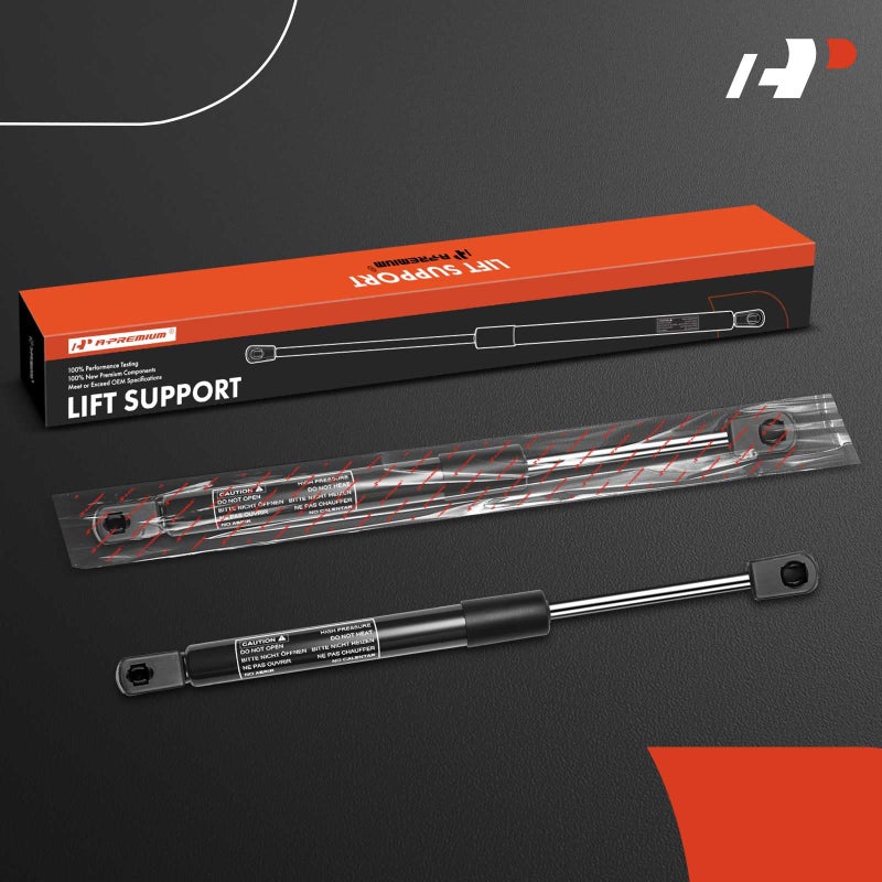 A-Premium Tailgate Rear Trunk Lift Supports Shock Struts Compatible with Select Chevrolet Models - Camaro 2010 2011 2012 2013 2014 2015 Coupe 2-Door with Spoiler - Replace# 92235151, 92235152(2PC Set) - Image 2