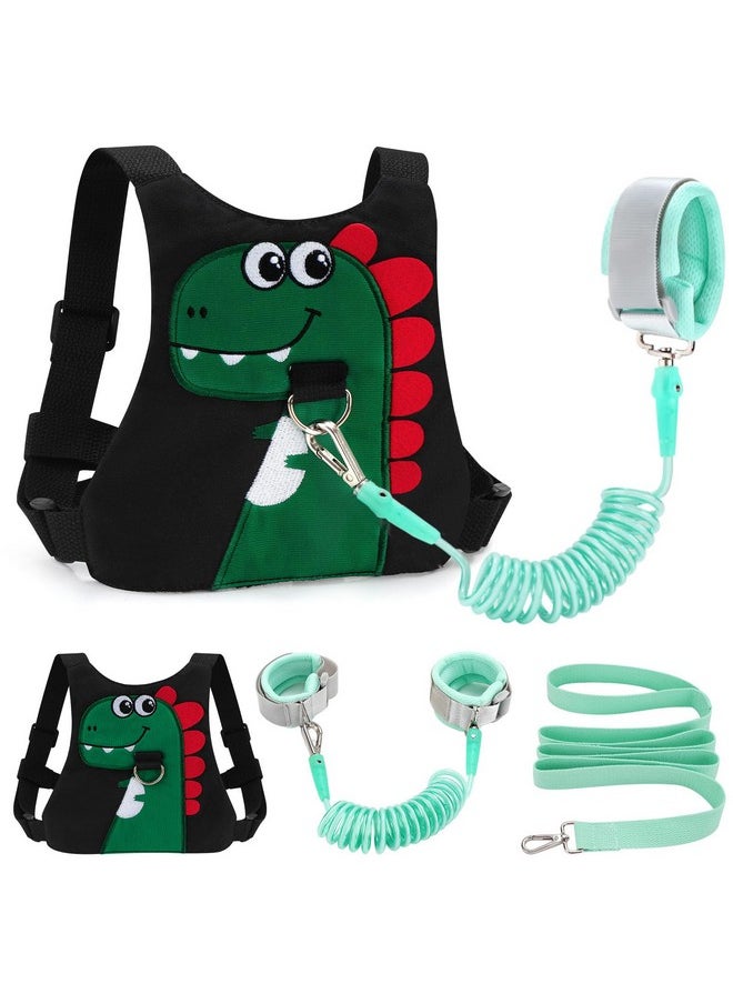 FITARTS Toddler Leash Baby Walking Safty Harness And Child Anti Lost Wrist Link For Girls/Boys Travel (Black)  - Image 1