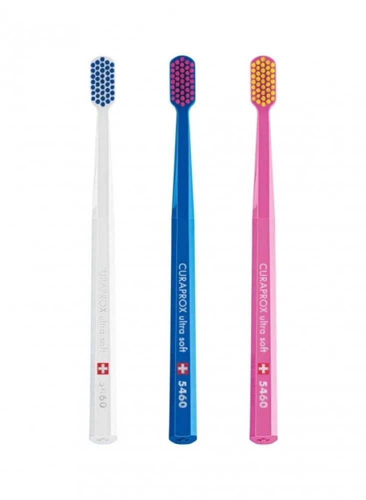 Curaprox 5460 Set of 3 Toothbrushes Ultra Soft-Multicolor - Image 4