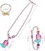 Faburo 30pcs Kids Jewelry for Girls 10 Necklaces 10 Rings 10 Bracelets Little Girls Jewelry Kids Unicorn Necklace Rings for girls Kid Bracelets Necklace Birthday Gift Age 2 4 6 8 - Image 3