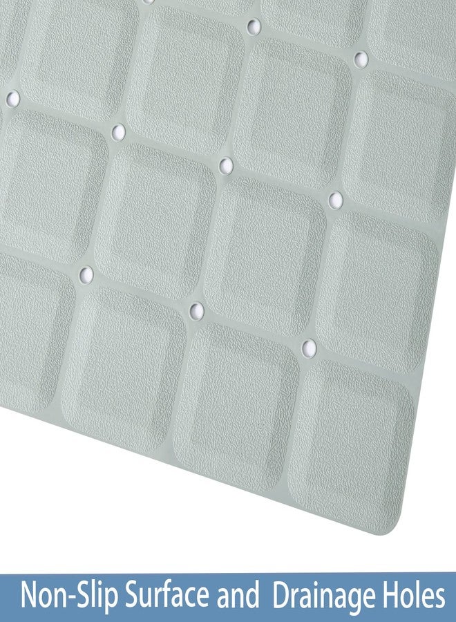 Webos Foldable Silicone Bathtub Mat: Jumbo Size Heavy Duty Safety Bath Mat for Tub Without Suction Cups Non Slip Bath & Shower Mat for Textured, Reglazed, Refinished Tub (Grey, 35.8 x 17.7) - Image 3
