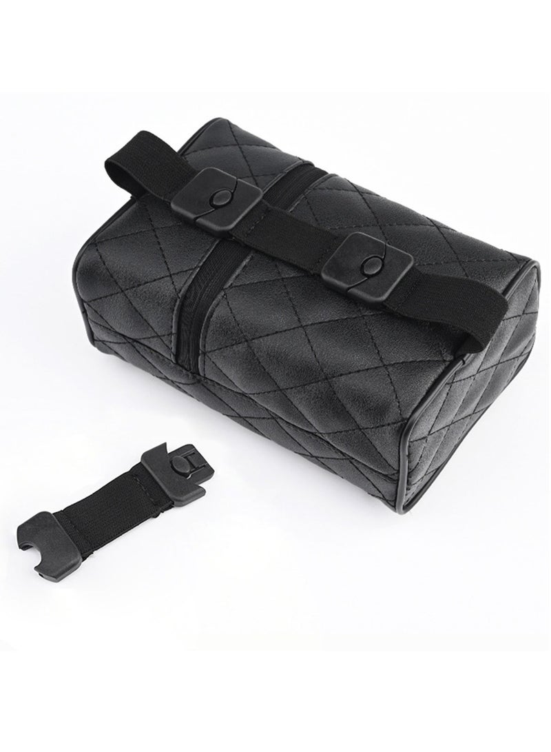 Generic Car Tissue Holder, Car Napkin Cover, Car Tissue Box, Car Tissue Paper Box, Napkin Holder For Car, Tissues Box Suitable For 120 Standard Tissues , Black. - Image 3